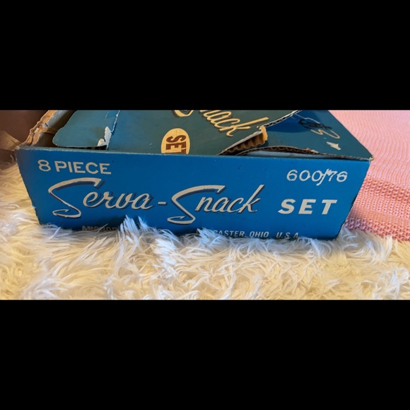 1950s Anchor Hocking Serva-Snack Set - Picture 6 of 9